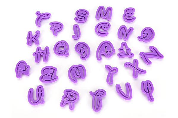 Disney Style Alphabet Cookie Cutter Set - Iconic Cake Art - Image 2