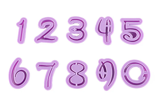 Disney Style Numbers Cookie Cutter Set - Iconic Cake Art - Image 2