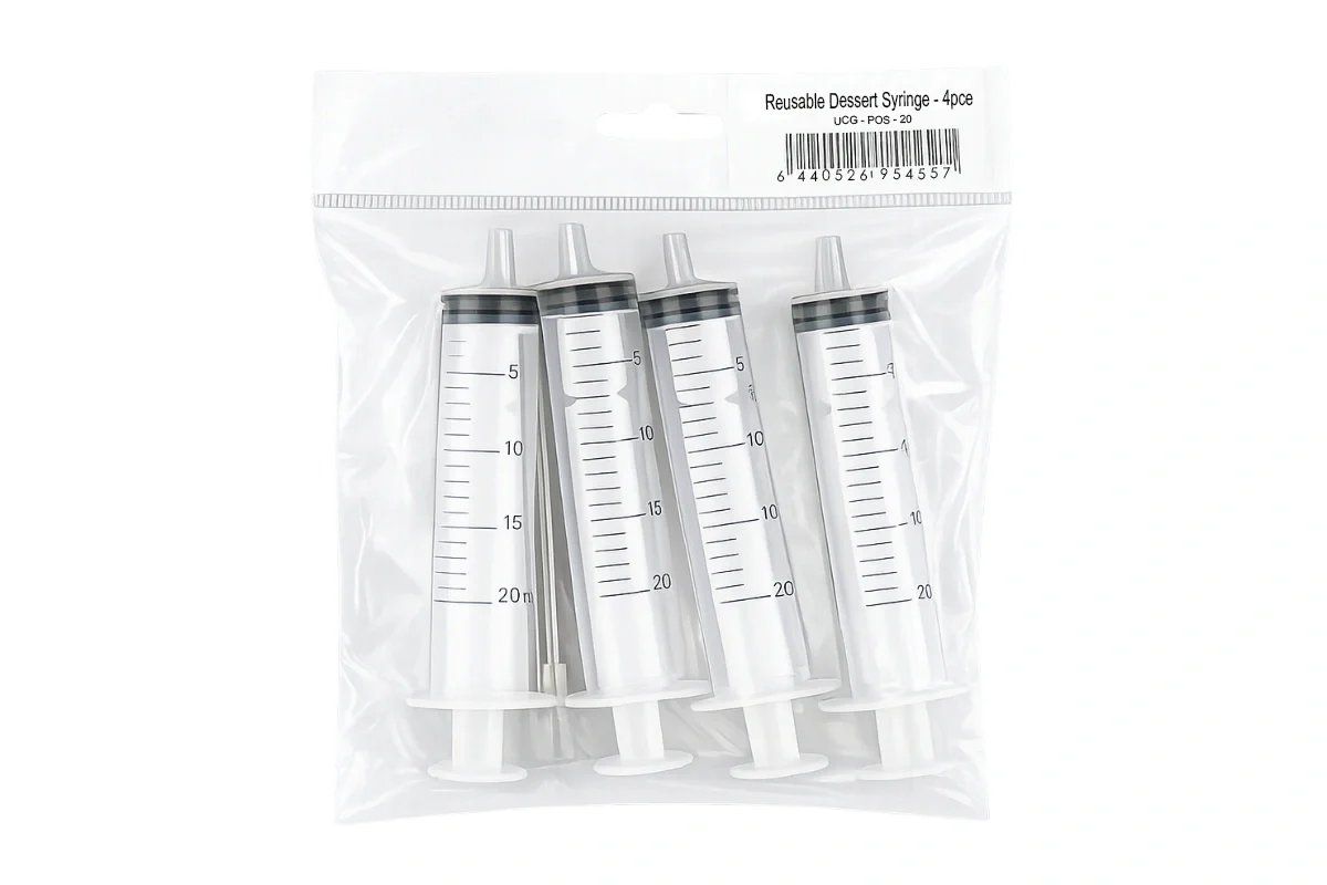 Disposable Syringe 20ml (4 Pack) - Iconic Cake Art - Image 2