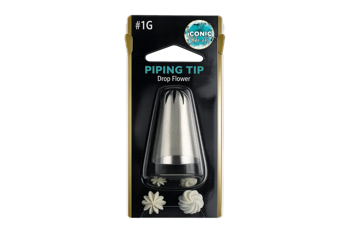# Drop Flower Piping Tip 1g - Iconic Cake Art - Image 2