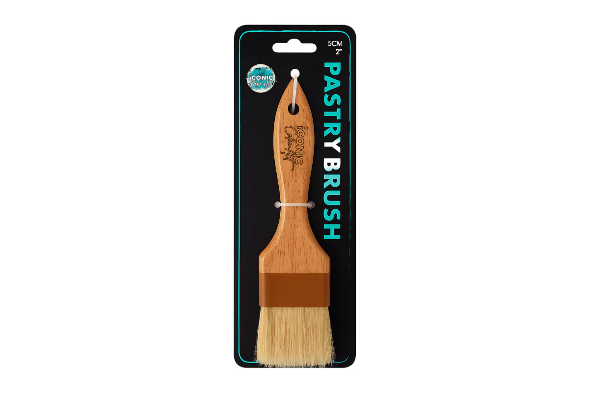 Flat Pastry Brush 2 Inch - Iconic Cake Art - Image 3