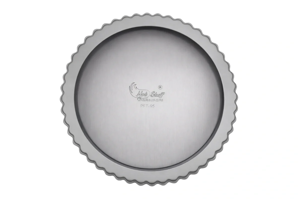 High Round Fluted Tart Quiche Pan 9.5 Inch x 1 Inch - Hot Stuff Bakeware - Image 3