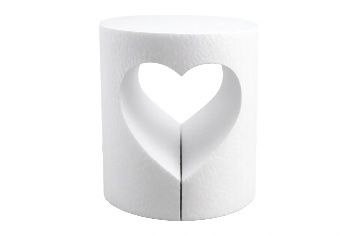 Foam Round Heart Cut Out 6 x 6 Inch - Iconic Cake Art - Image 3