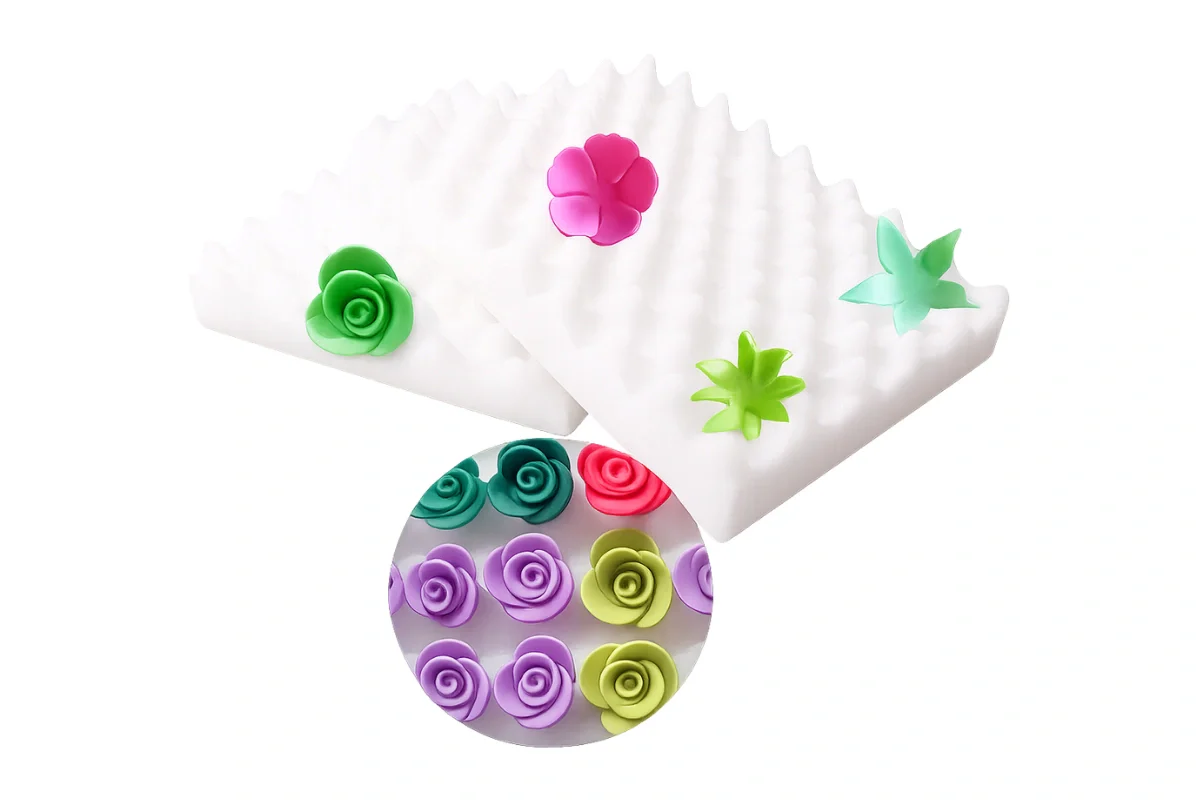Foam White Flower Modelling 10 Inch x 7.5 Inch - Iconic Cake Art - Image 3