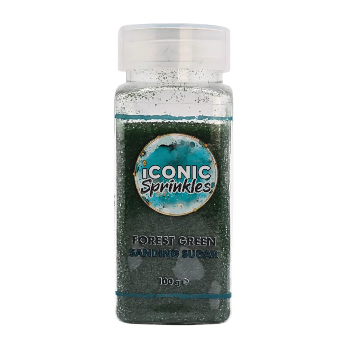 Forest Green Sanding Sugar 100g - Iconic Sprinkles - Image 2