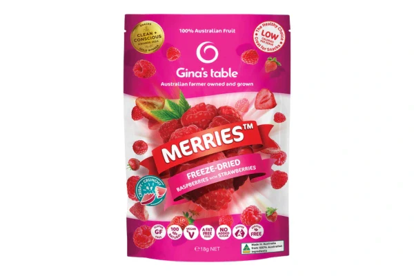 Freeze-Dried Strawberries and Raspberries 18g - Ginas Table