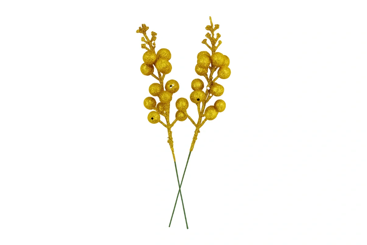 Gold Berry Stem Topper - Iconic Cake Art - Image 2
