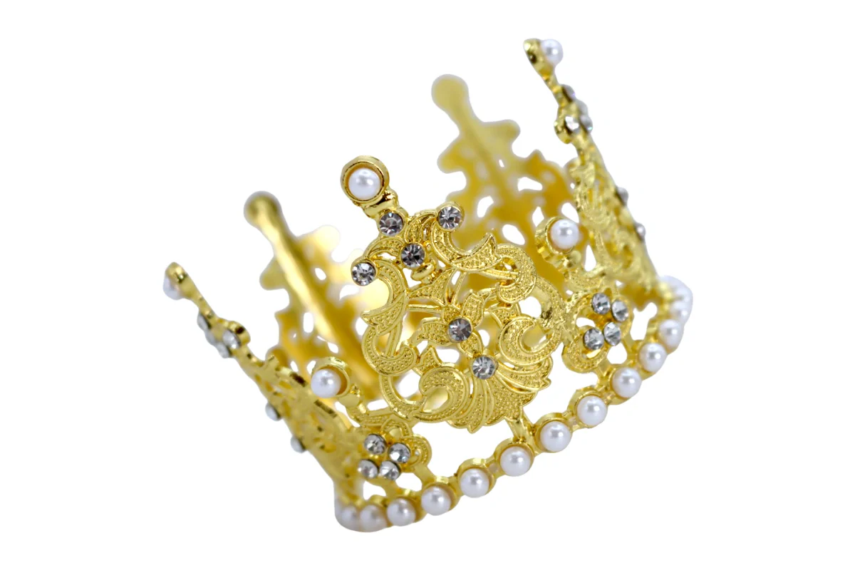 Gold Crown Topper 7.5cm - Iconic Cake Art - Image 2