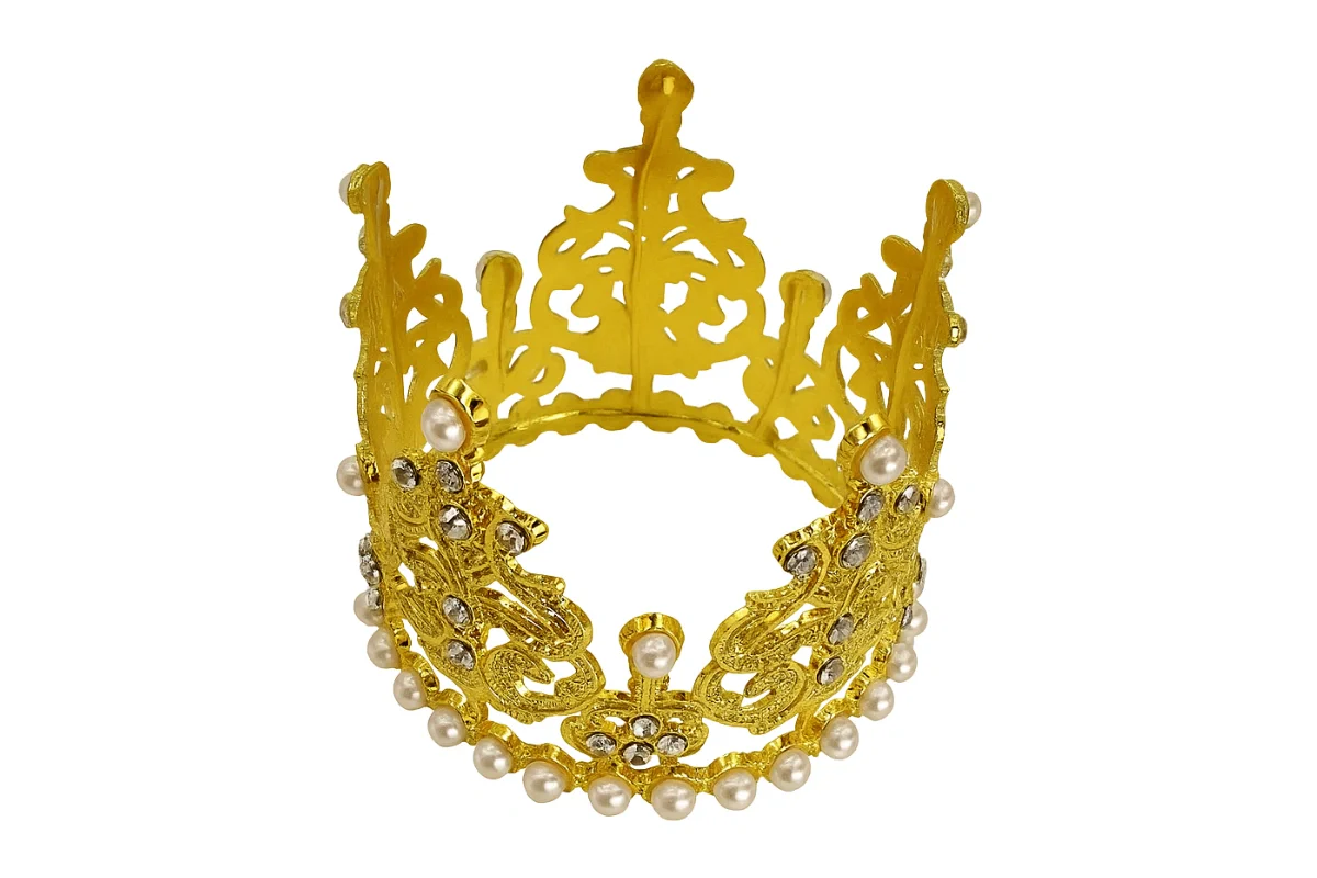 Gold Crown Topper 7.5cm - Iconic Cake Art - Image 3