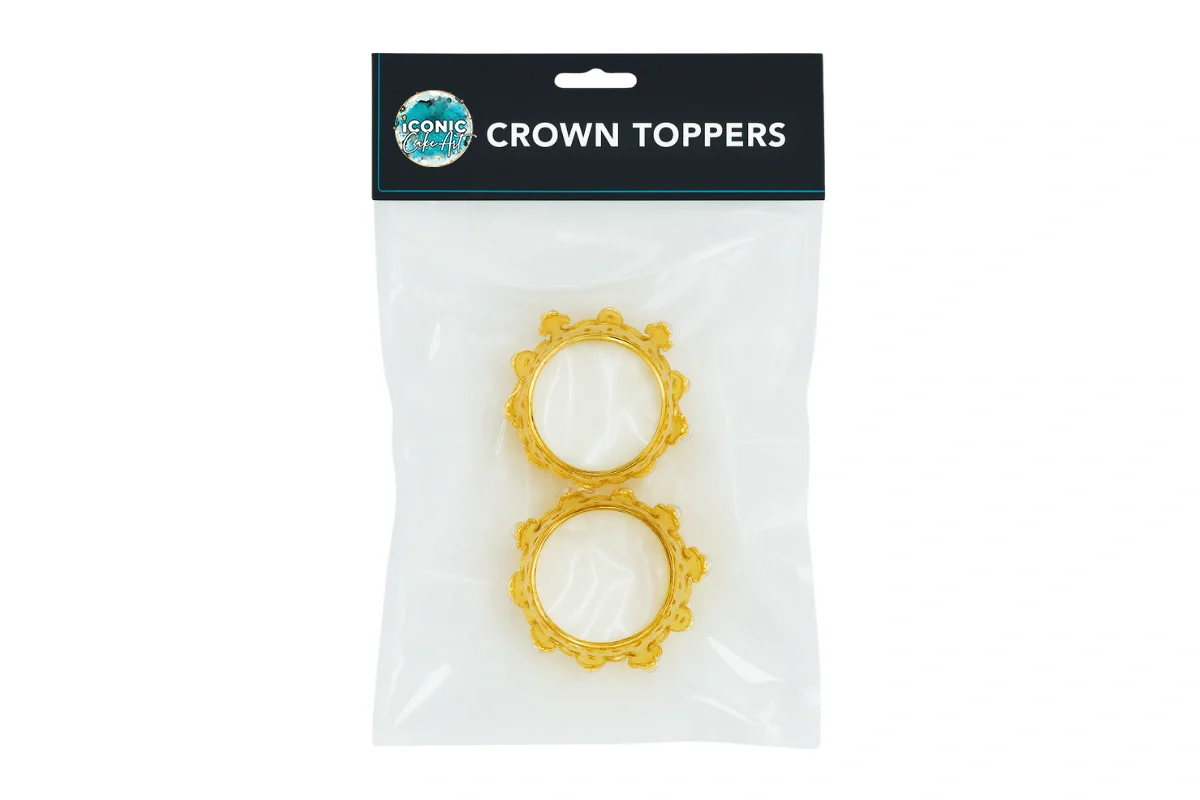 Gold Crown Toppers 5cm - Iconic Cake Art - Image 5