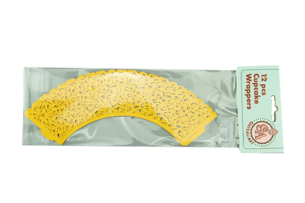 Gold Lace Cake Wraps - Cake Decorating Tools (12 Pack) - Gateau Art - Image 2