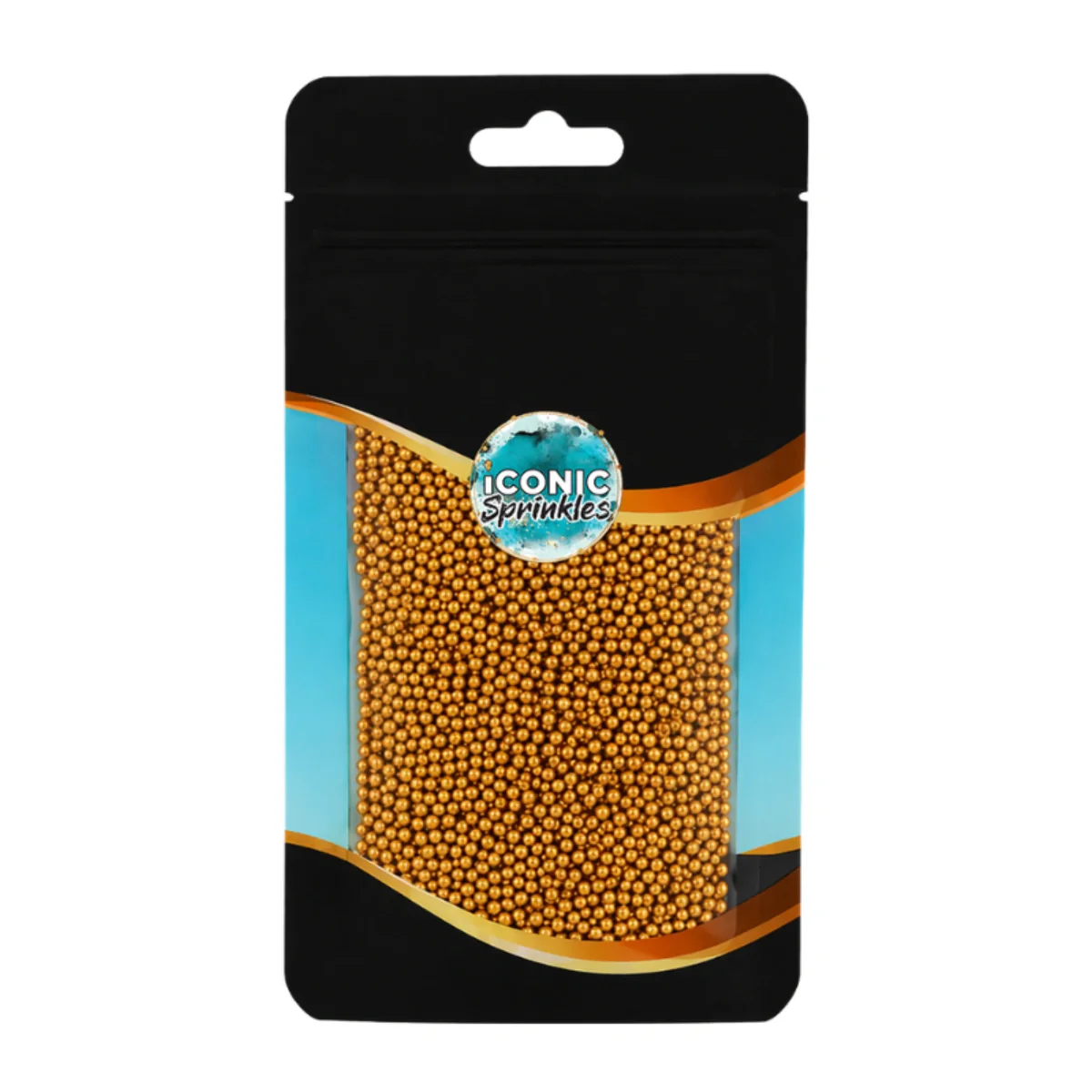 Gold Pearls 2mm 30g - Iconic Sprinkles - Image 2