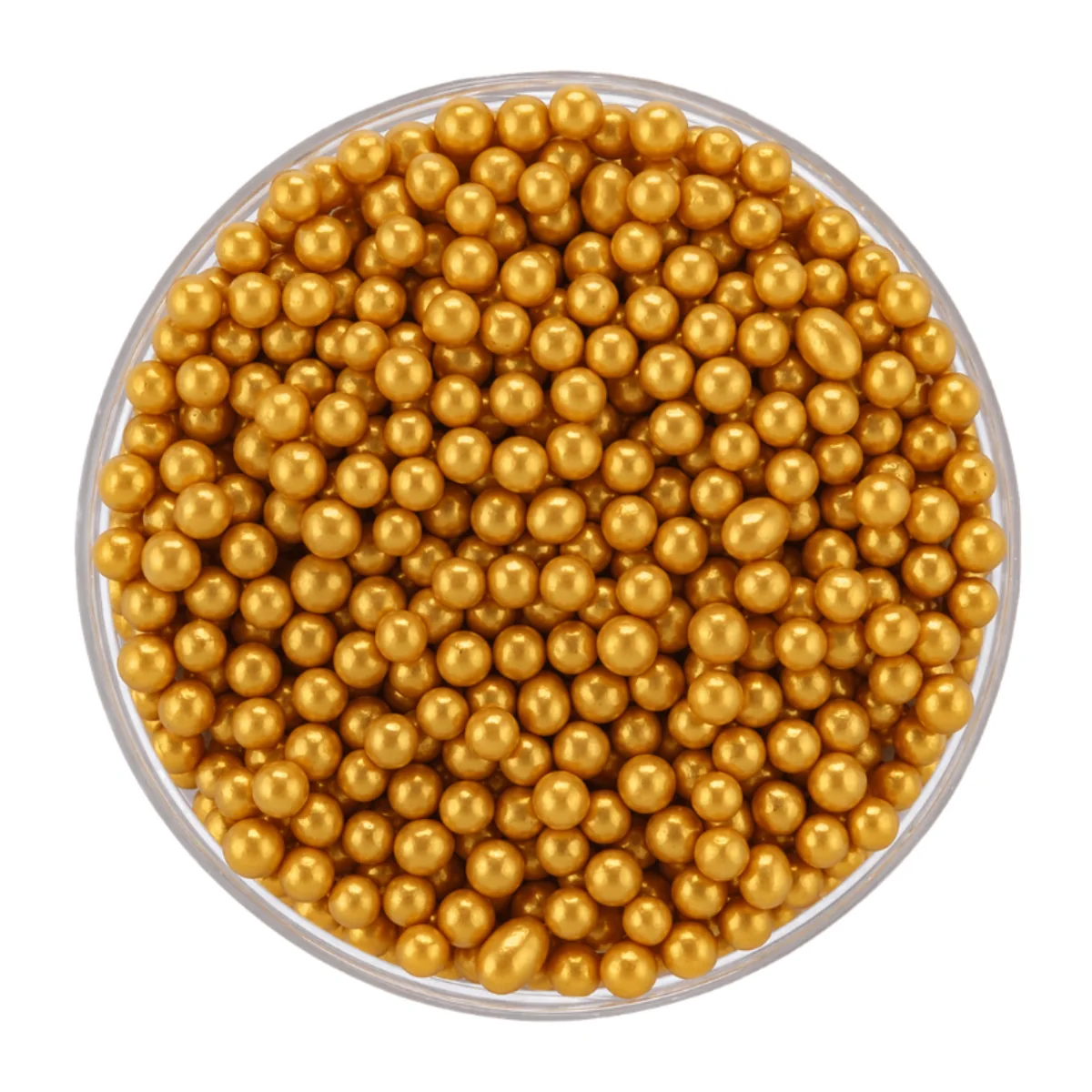 Gold Pearls 4mm 100g - Iconic Sprinkles - Image 3