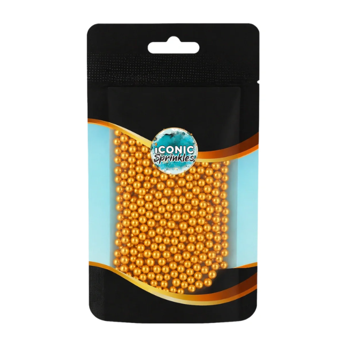 Gold Pearls 4mm 30g - Iconic Sprinkles - Image 2