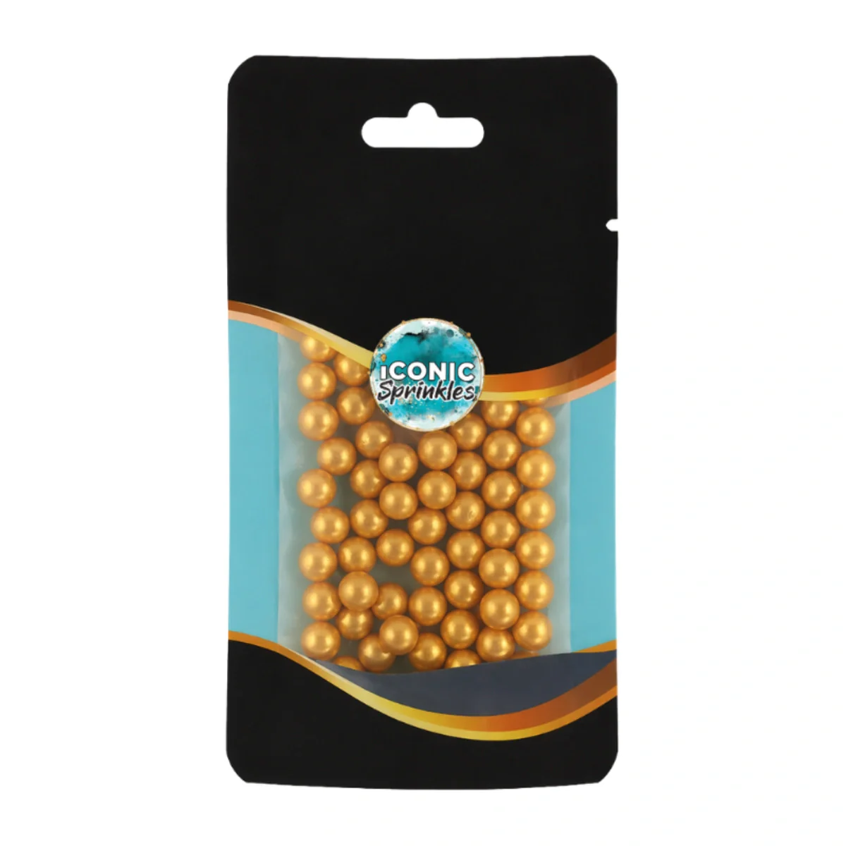 Gold Pearls 6mm 30g - Iconic Sprinkles - Image 2