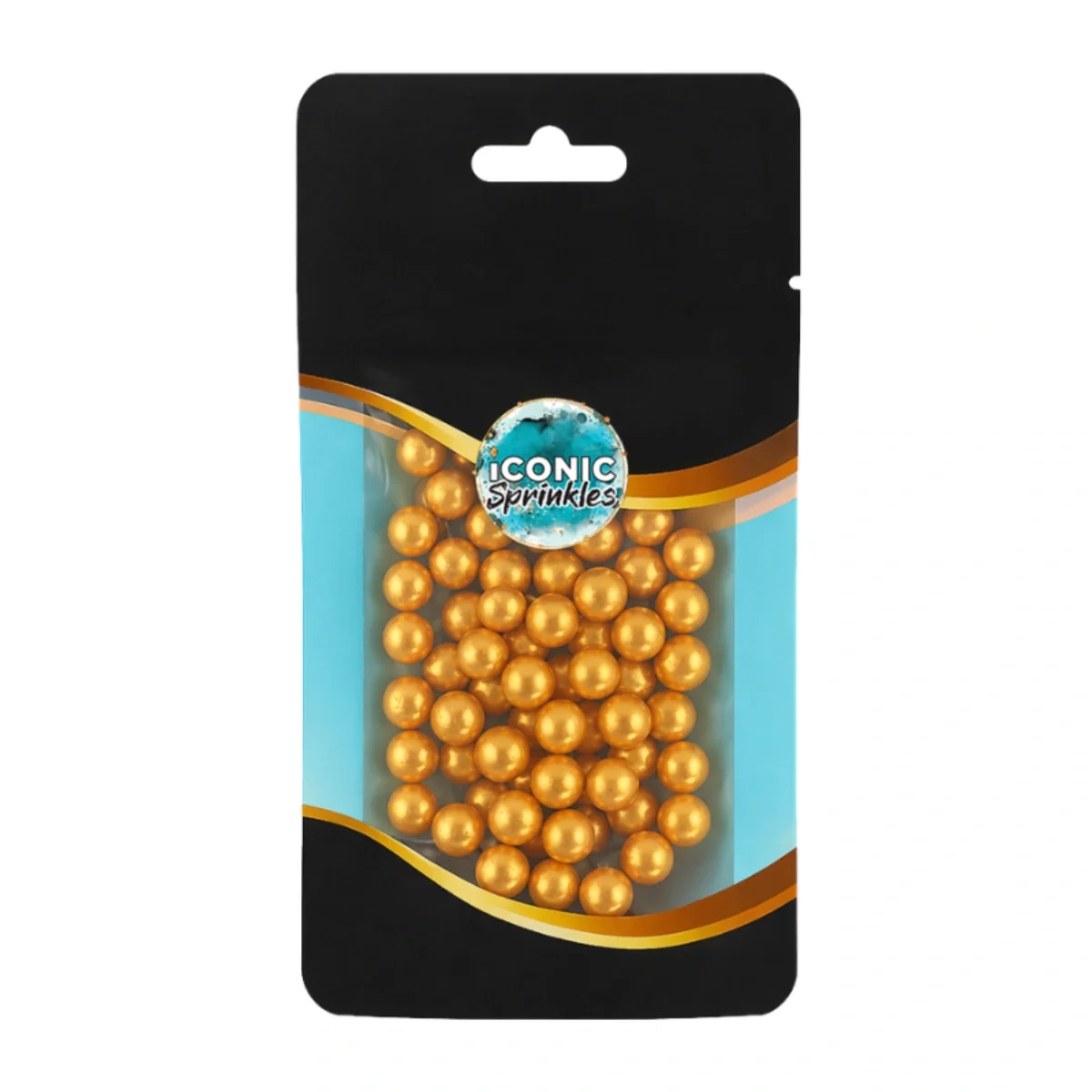 Gold Pearls 8mm 30g - Iconic Sprinkles - Image 2