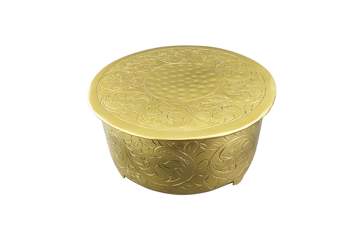 Gold Round 10 Hand Crafted Plateau Style Cake Stand - Iconic Cake Art - Image 4