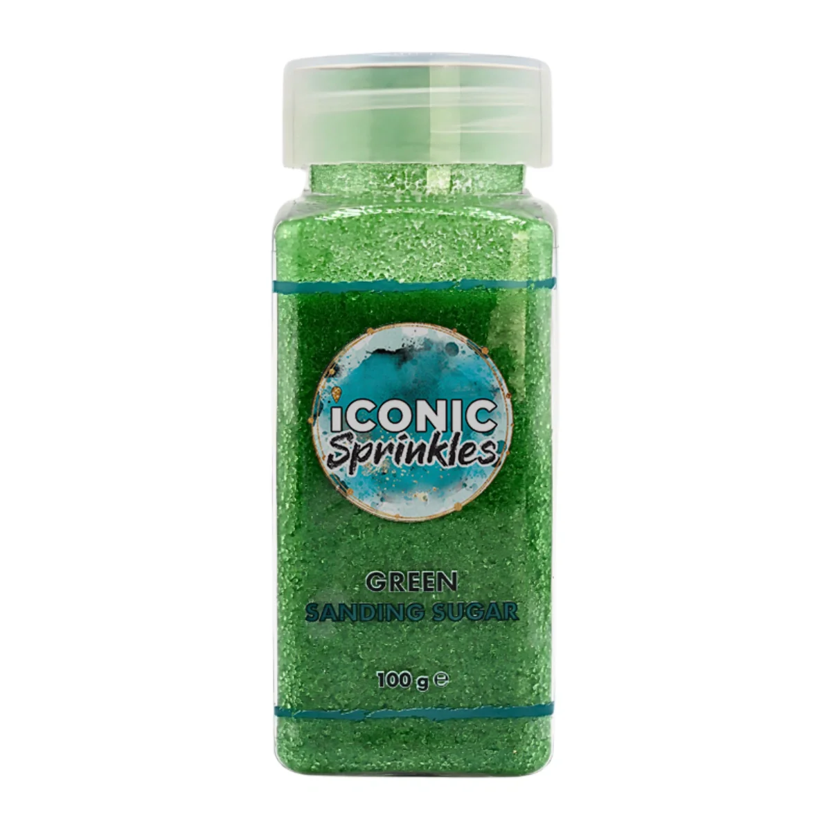 Green Sanding Sugar 100g - Iconic Sprinkles - Image 2