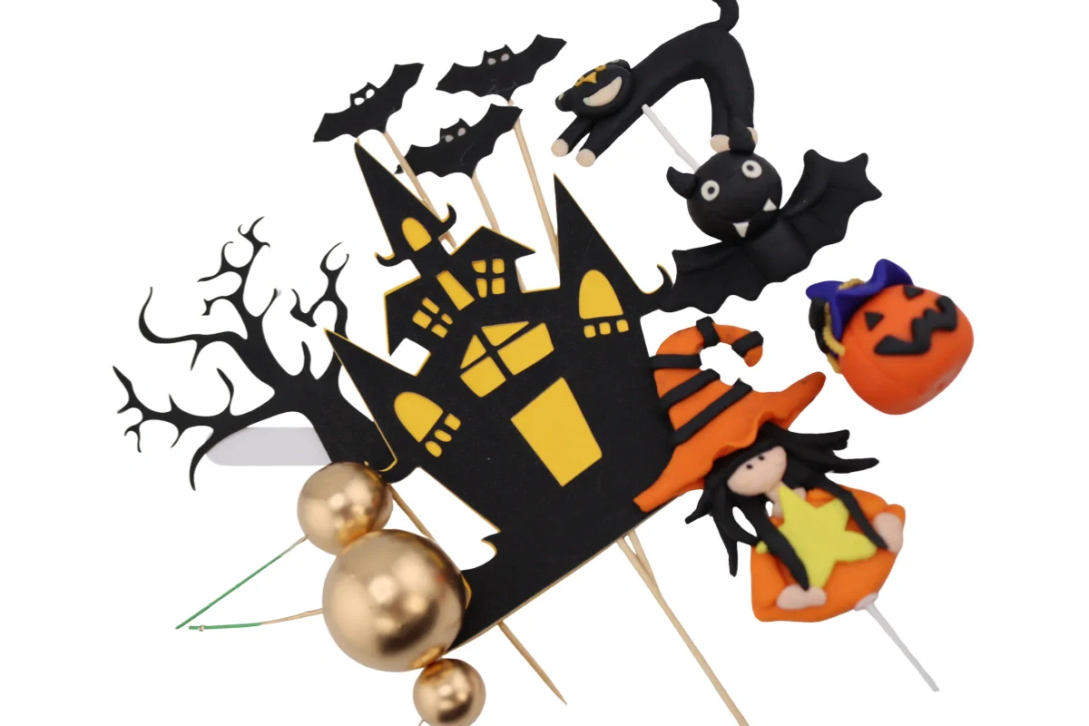 Haunted Halloween Topper Set - Iconic Cake Art - Image 4