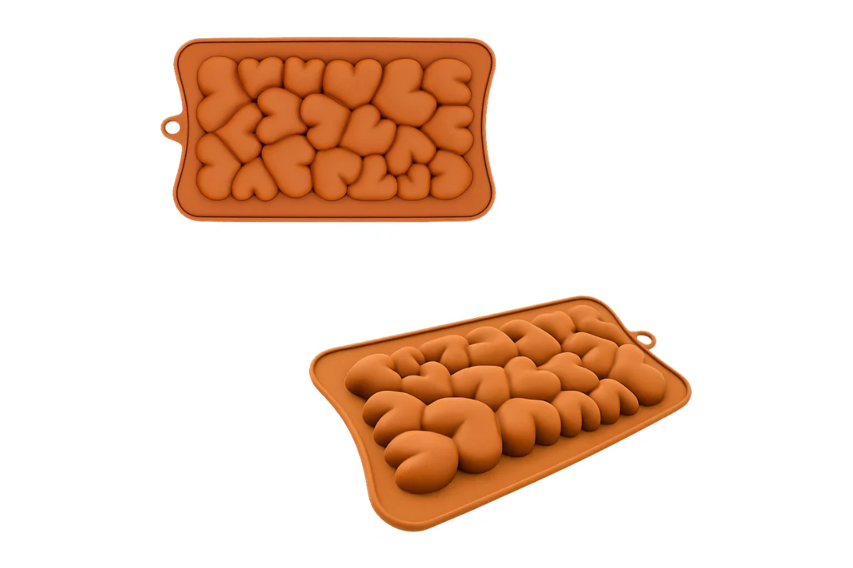 Heart Cluster Choc Silicone Mould - Iconic Cake Art - Image 2