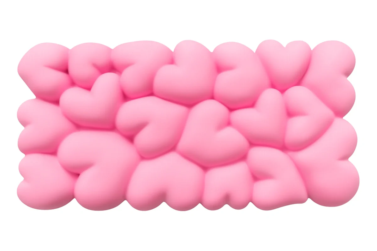Heart Cluster Choc Silicone Mould - Iconic Cake Art - Image 3