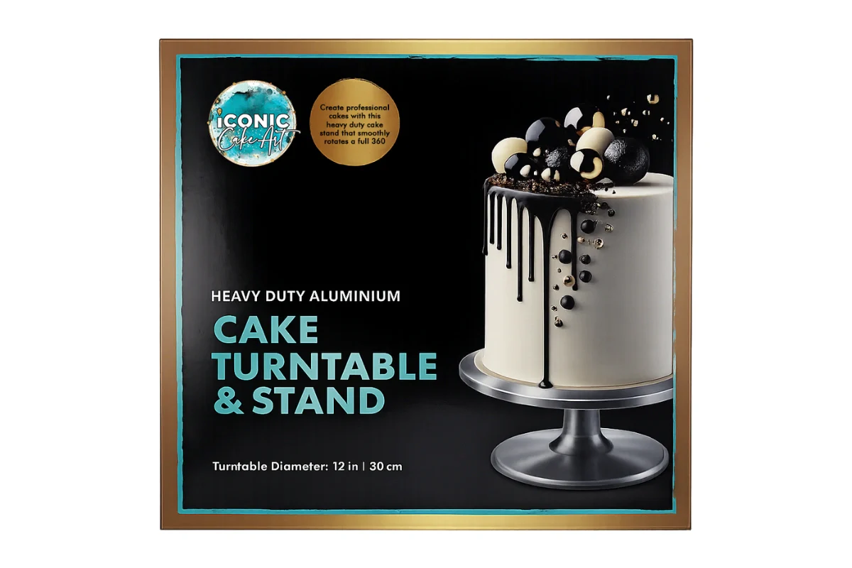 Heavy Duty Cake Turntable and Stand - Iconic Cake Art - Image 4