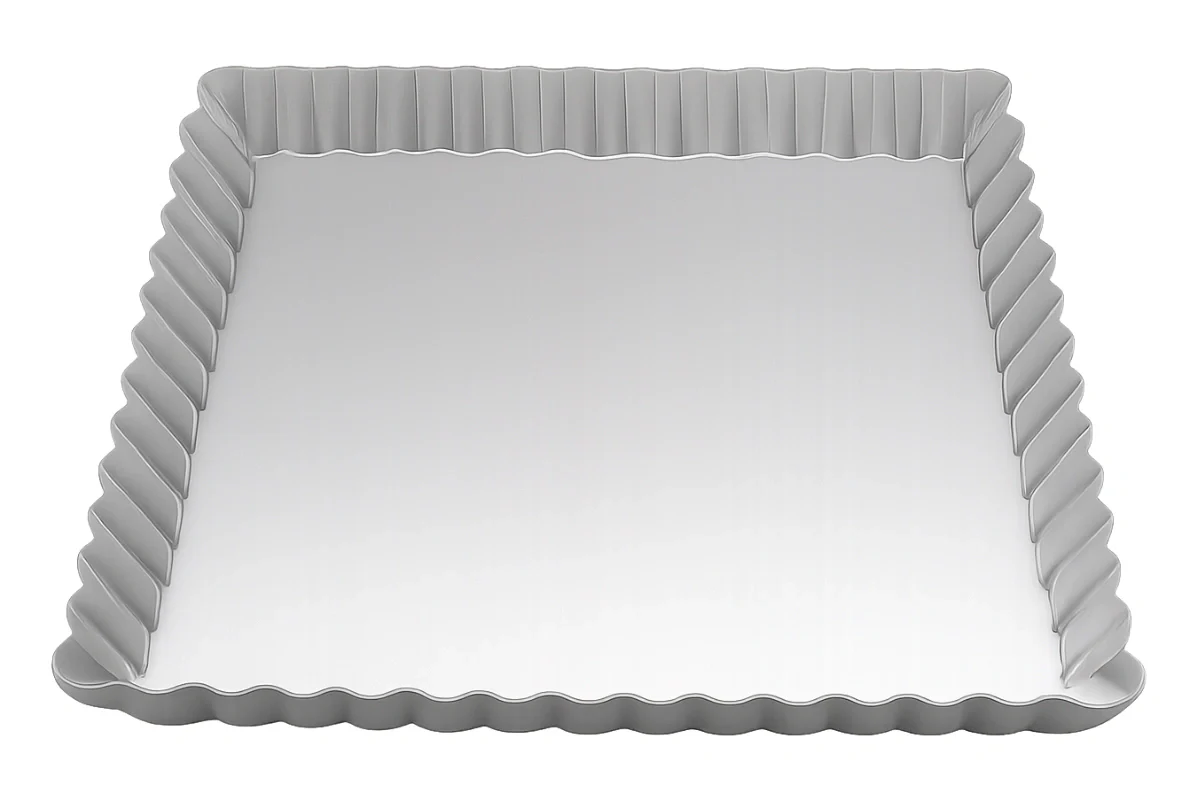 High Fluted Tart Quiche Pan 9 Inch x 9 Inch x 1 Inch - Hot Stuff Bakeware - Image 3