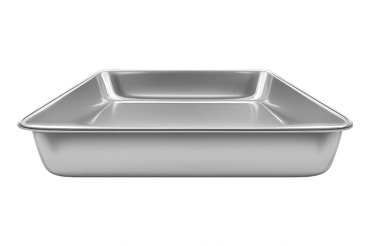 High Light Duty Oblong Cake Pan Large Aluminum Thin Pans 9 Inch x 13 Inch x 2 Inch - Hot Stuff Bakeware - Image 2