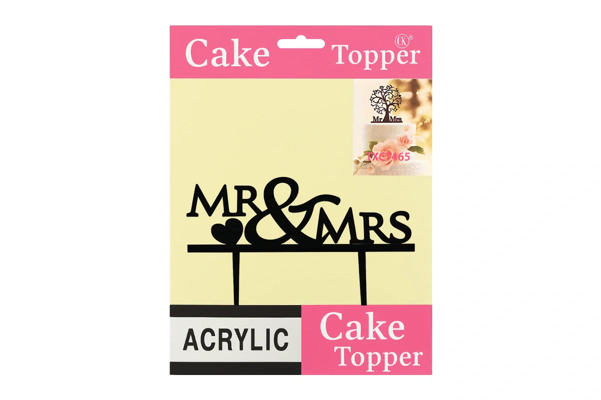 High Mr and Mrs 1 - Wedding Silhouette Cake Topper - Cake Decor - Monogram 12cm - Iconic Cake Art - Image 4