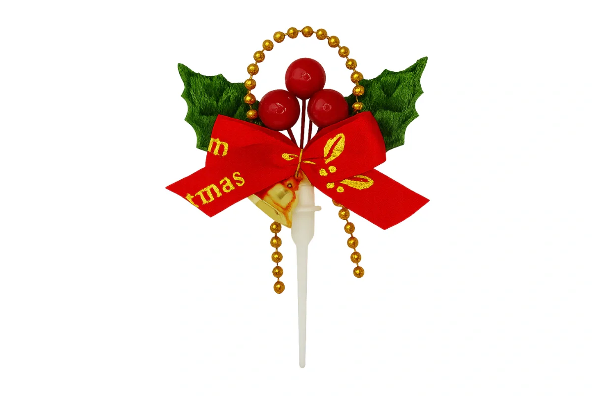 Holly Wreath Toppers (6 Pack) - Iconic Cake Art - Image 3