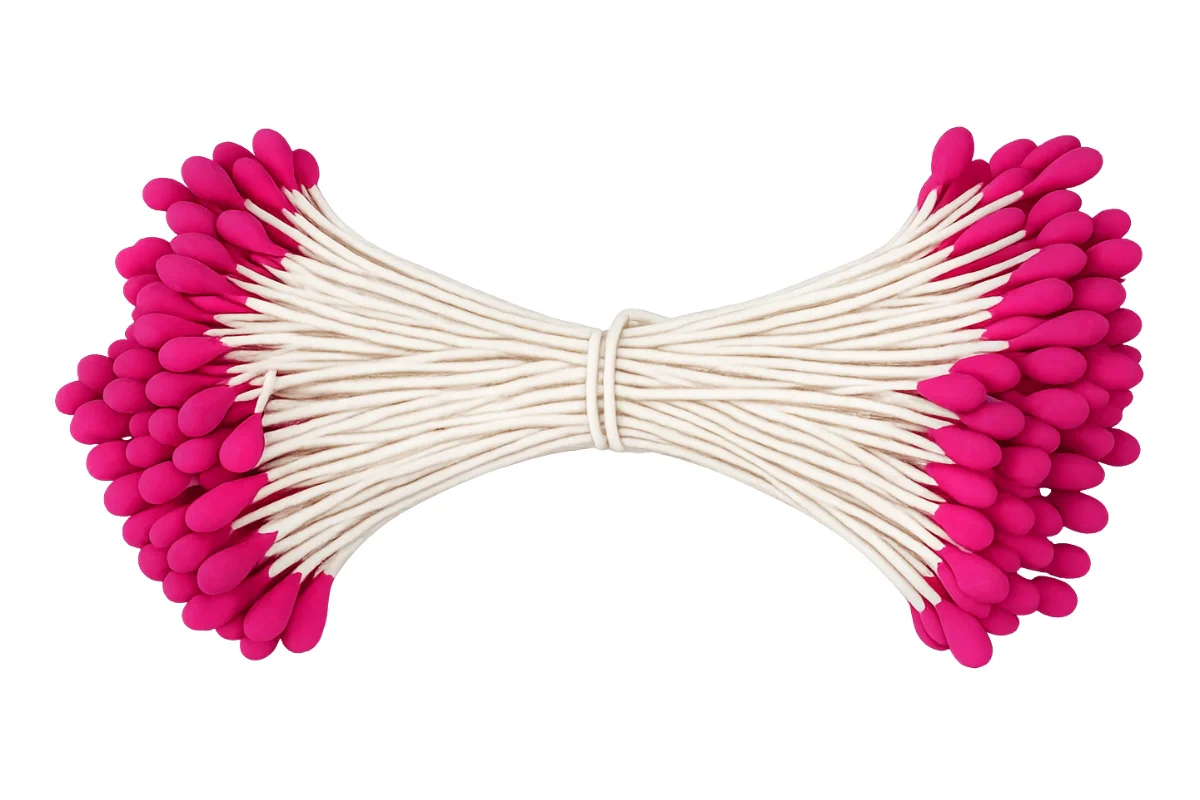 Hot Pink Matte Flower Stamens - 3mm - Gateau Art