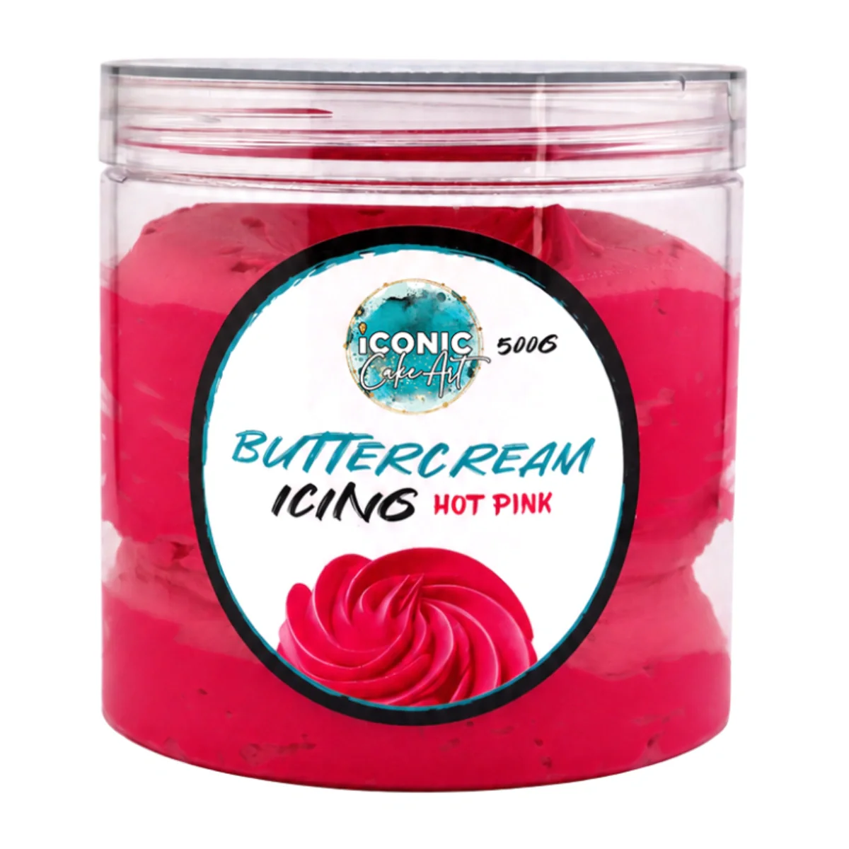 Hot Pink Ready to Use Buttercream 500g - Iconic Cake Art - Image 2