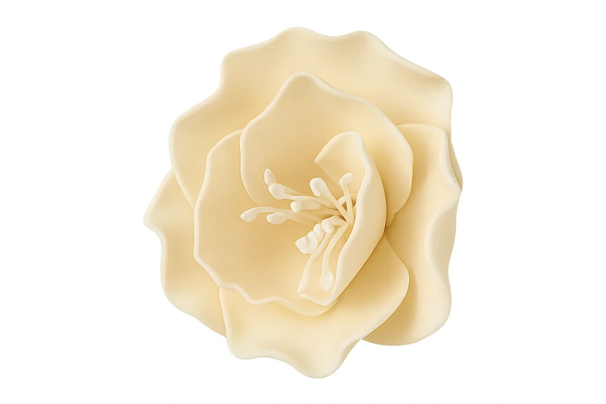 Ivory Single Small Briar Rose - Sweet Sugar Flowers