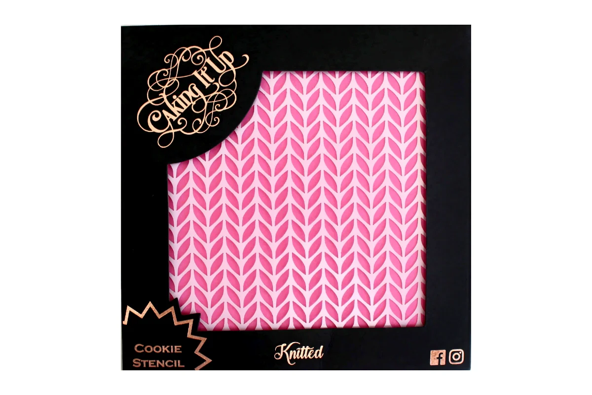 Knitted Cookie Stencil - Caking It Up - Image 2
