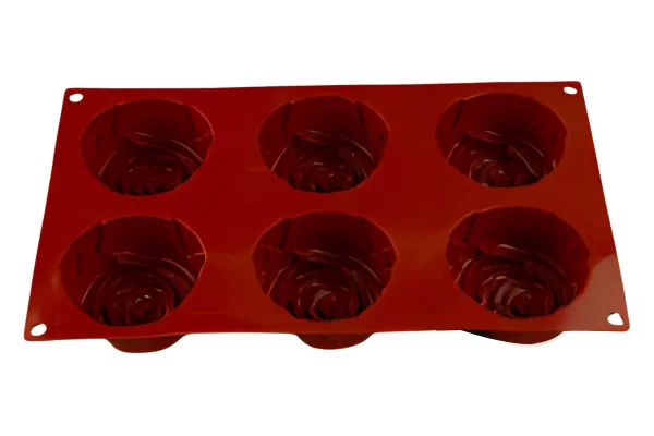 Large Rose 6 Cavity Silicone Mould - Iconic Cake Art - Image 2