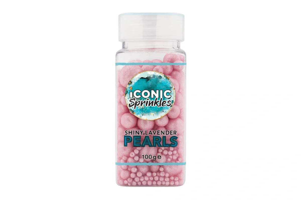 Lavender Shiny Pearls 100g - Iconic Sprinkles - Image 2