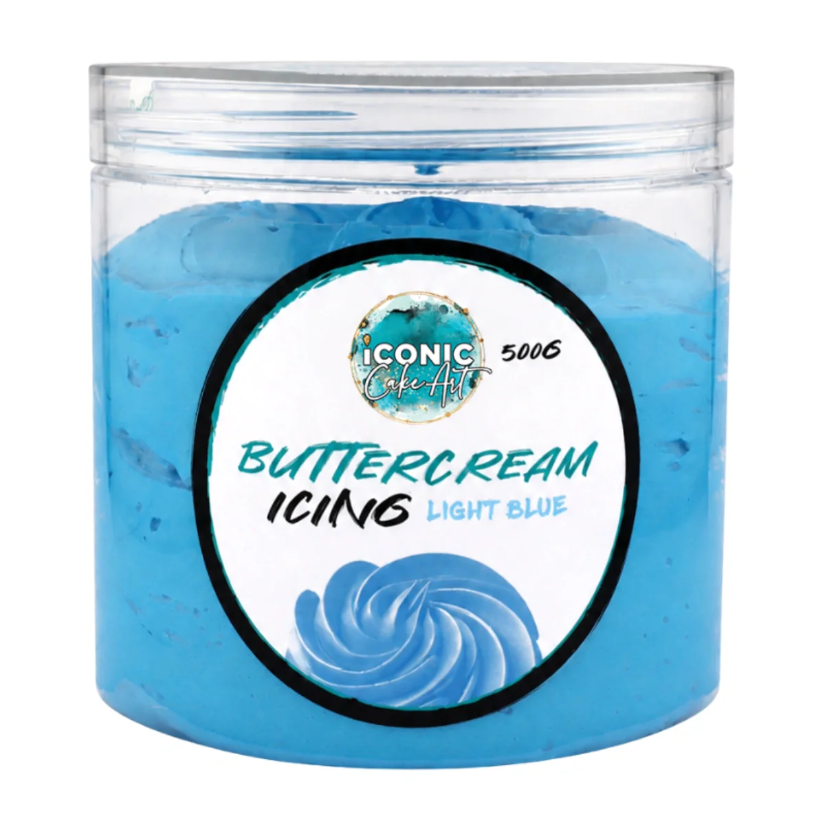 Light Blue Vanilla Ready to Use Buttercream 500g - Iconic Cake Art - Image 2