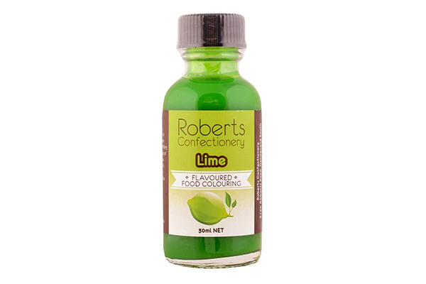 Lime Flavoured Food Colouring 30ml - Roberts Edible Craft