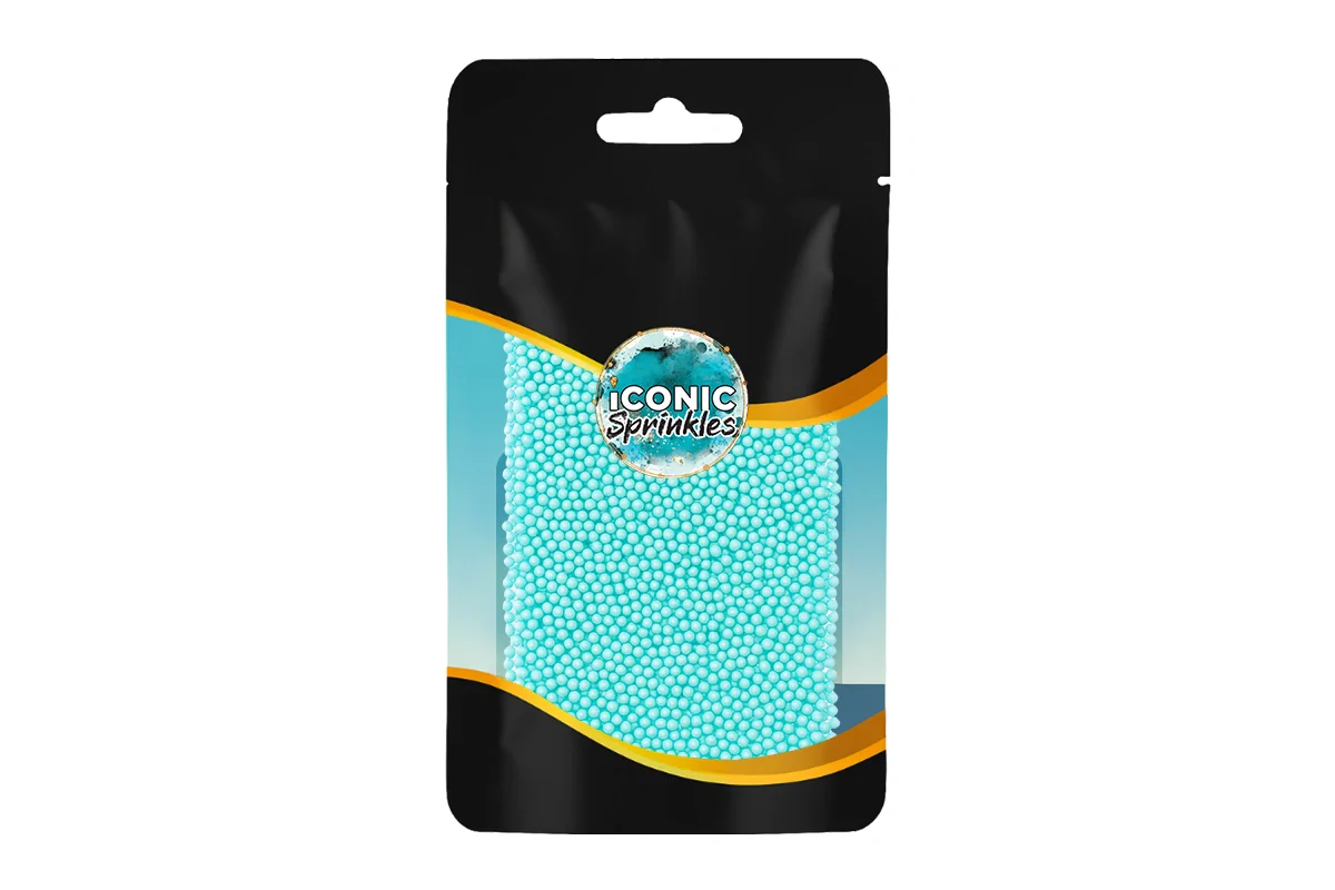 Matte Light Blue Nonpareils 30g - Iconic Sprinkles - Image 2