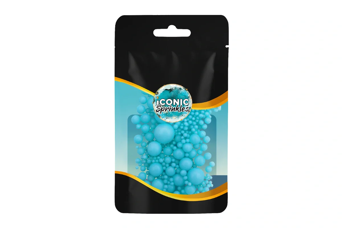 Matte Light Blue Pearls 30g - Iconic Sprinkles - Image 2