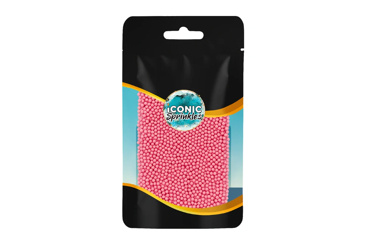 Matte Light Pink Nonpareils 30g - Iconic Sprinkles - Image 2