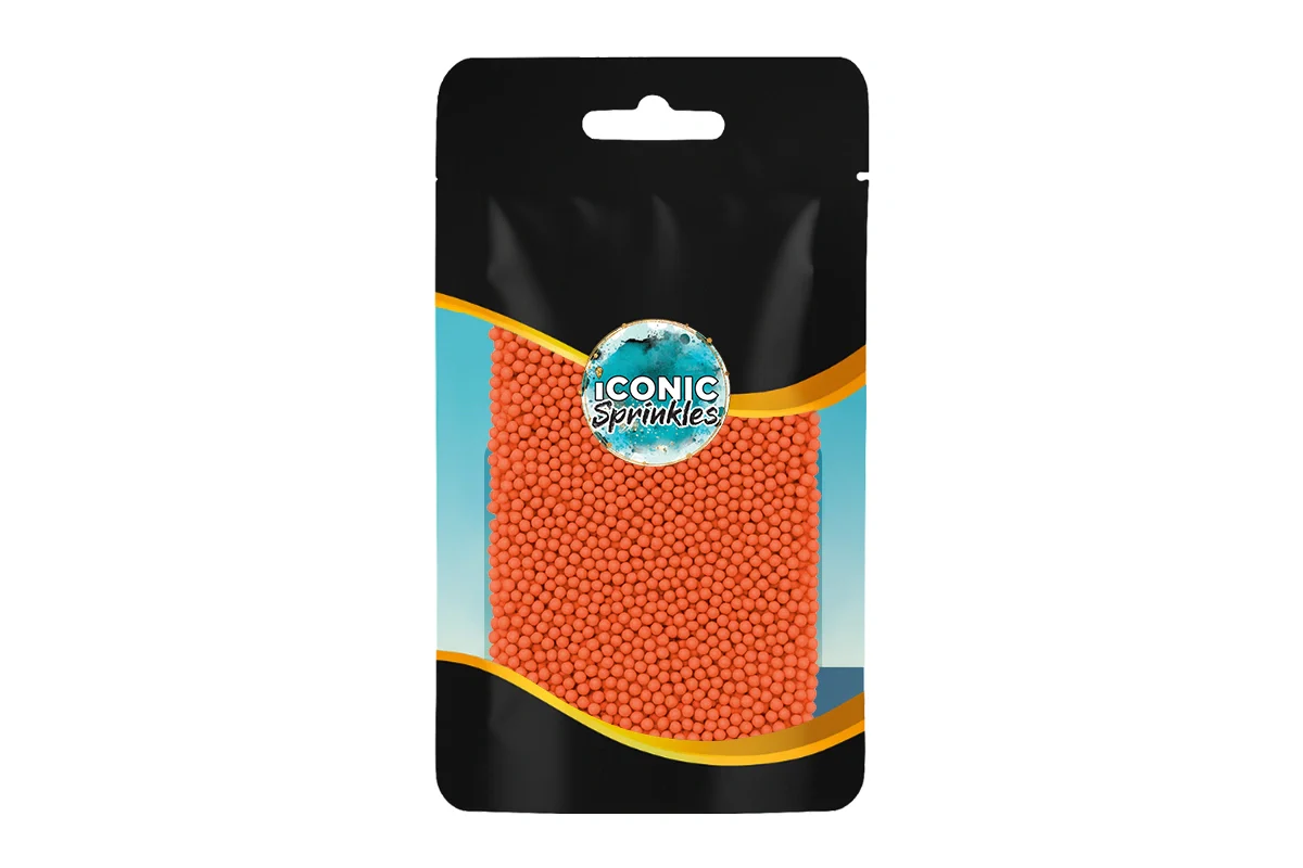Matte Orange Nonpareils 30g - Iconic Sprinkles - Image 2