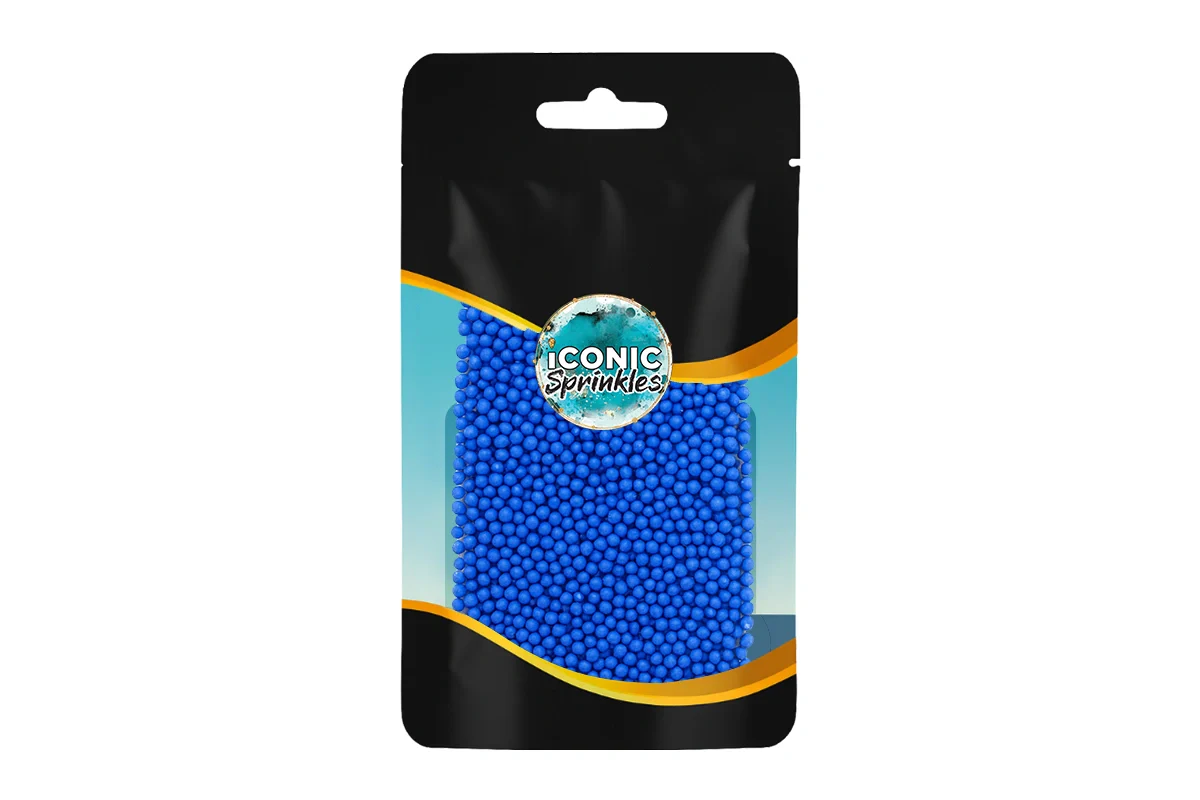 Matte Royal Blue Nonpareils 30g - Iconic Sprinkles - Image 2