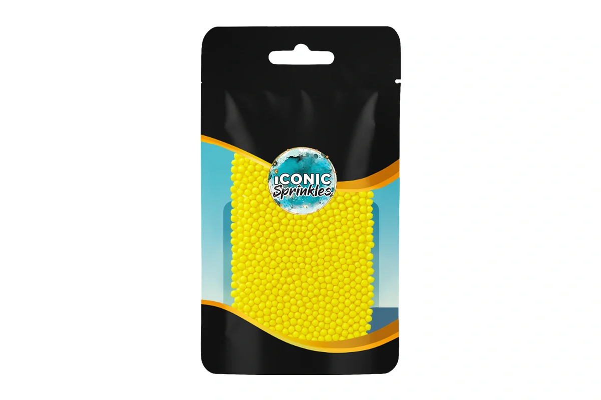 Matte Yellow Nonpareils 30g - Iconic Sprinkles - Image 2