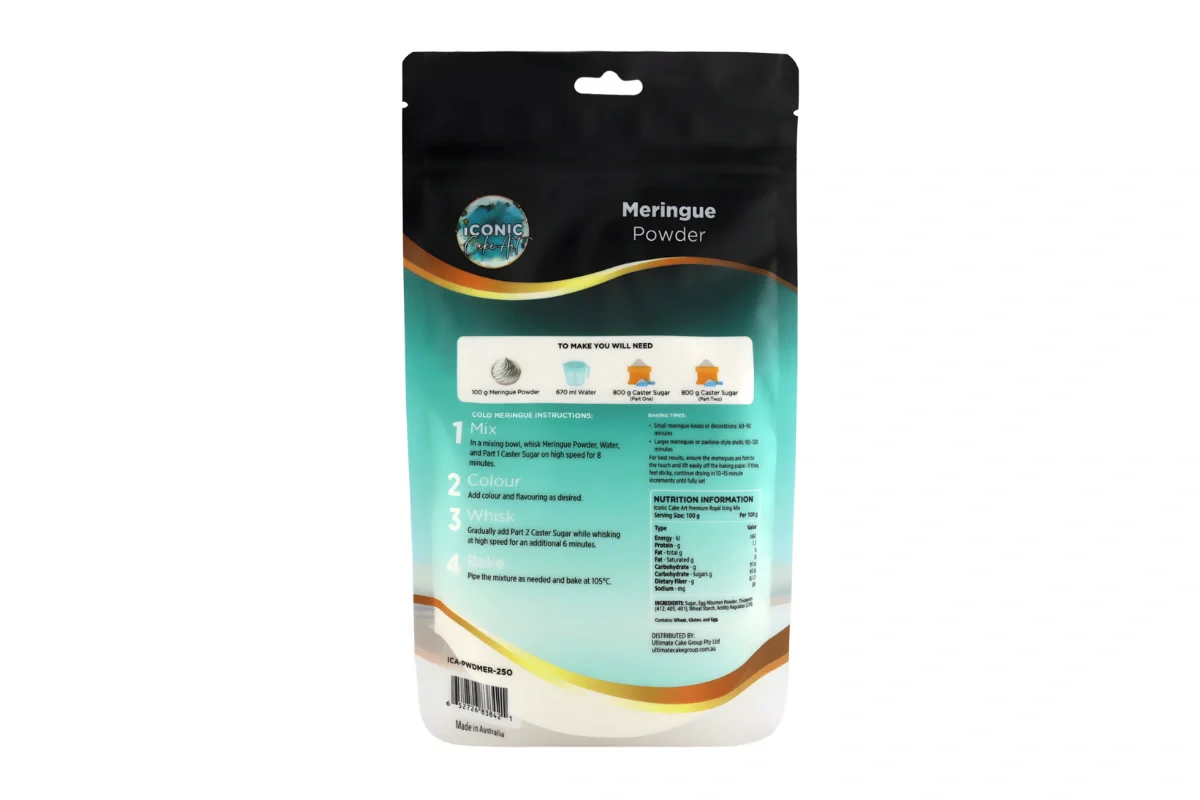 Meringue Powder 250g - Iconic Cake Art - Image 2