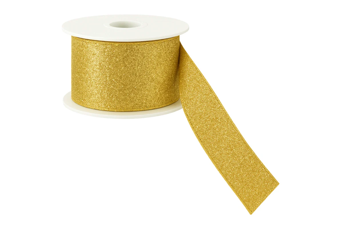 Metallic Gold Ribbon - Sold Per Metre - Gateau Art