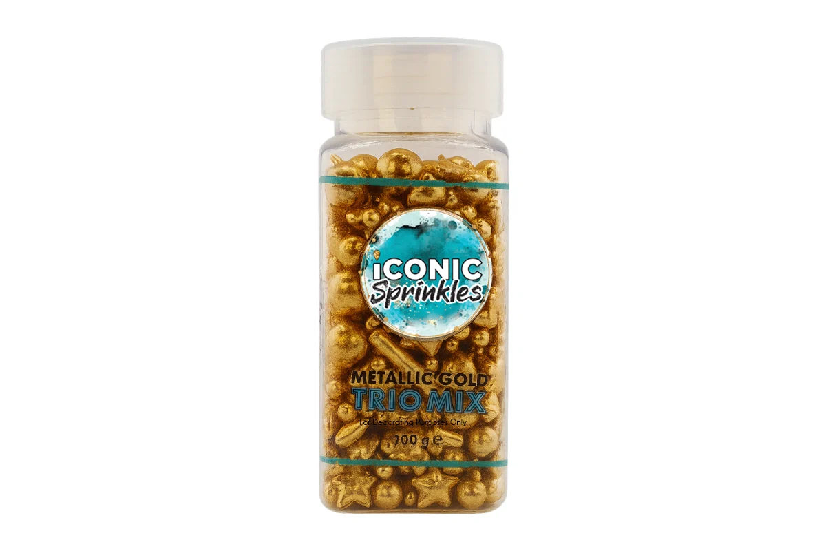 Metallic Gold Trio 100g - Iconic Sprinkles - Image 2