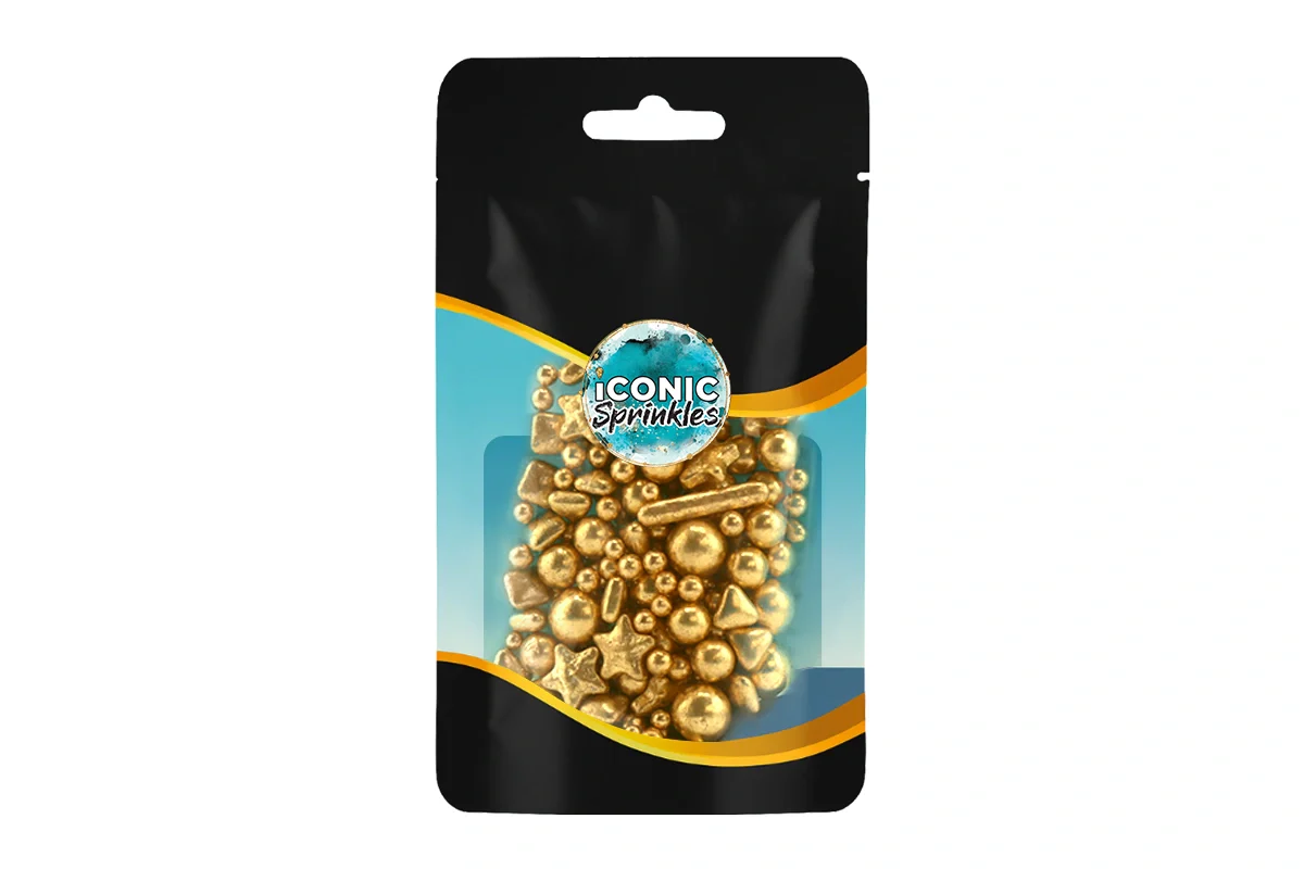 Metallic Gold Trio 30g - Iconic Sprinkles - Image 2