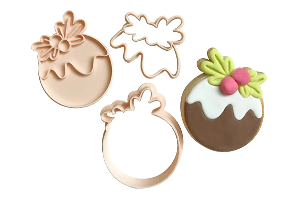 Mini Christmas Pudding Cutter and Embosser Set - Little Biskut