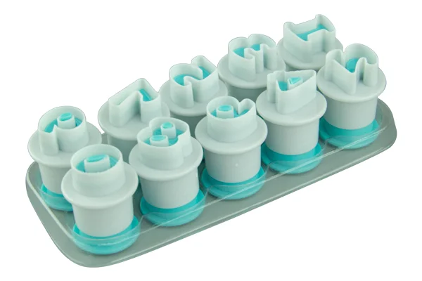 Mini Number Simply Push Plunger Cutters (10 Pack) - Iconic Cake Art - Image 2